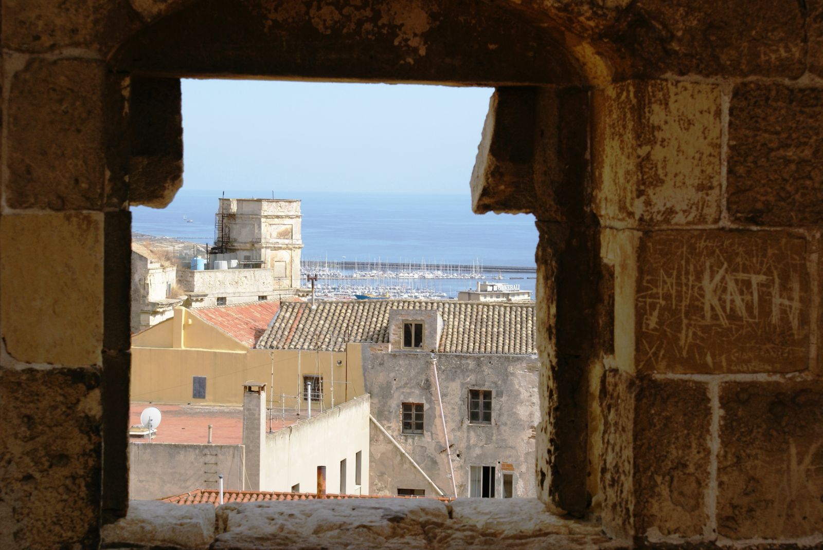 Old town of Cagliari in Sardinia