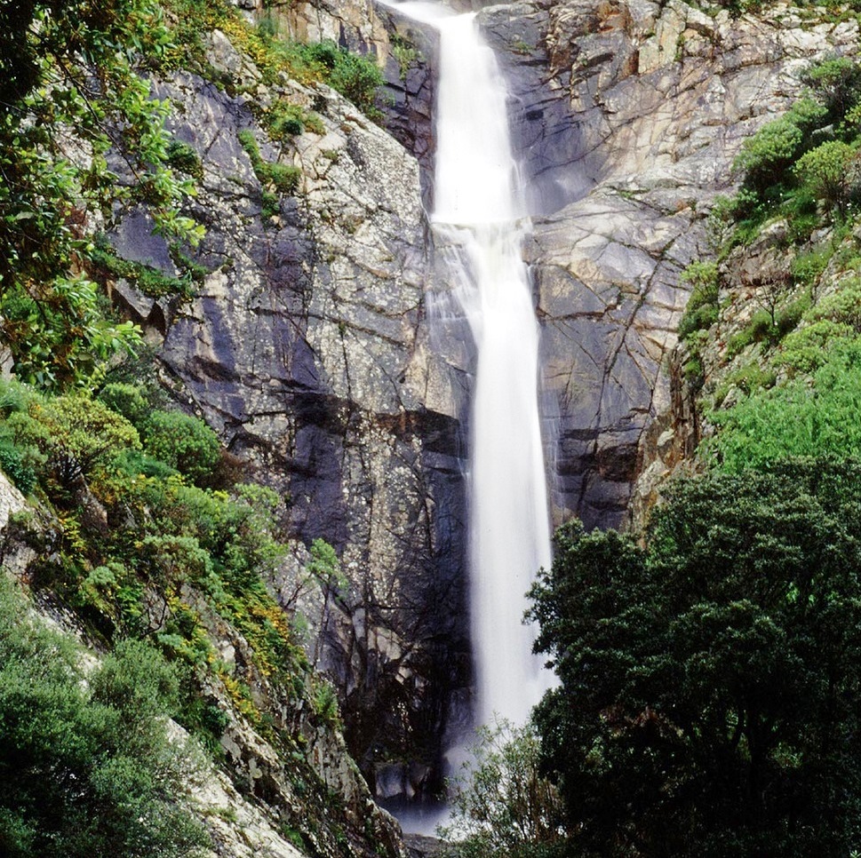 Waterfall in South Sardinia Sa Spendula
