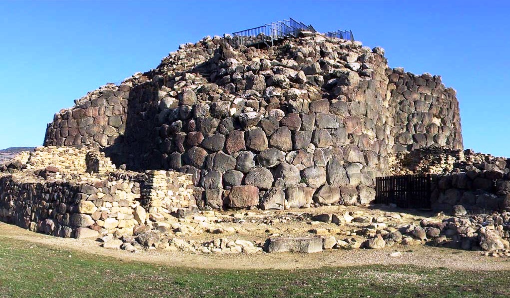 Archaeological site tower of the Nuragic village Barumini, Sardinia