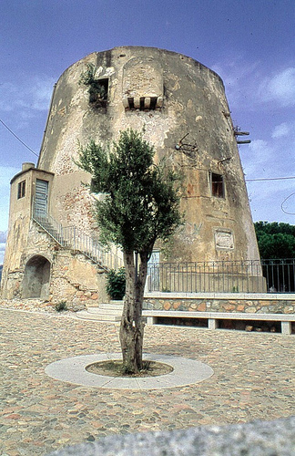 historic site tower in Tortolì Sardinia